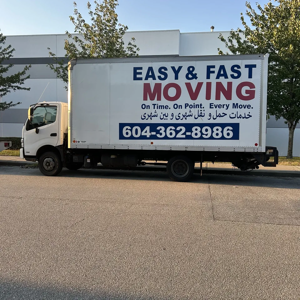 Easy & Fast Movers truck in Vancouver
